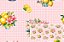 TRICOLINE DIGITAL 100% ALGODÃO ESTAMPADA LIMÃO E FLORES XADREZ 0,50cm X 1,50m | 93603C01 - Imagem 1