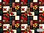 TECIDO TRICOLINE DIGITAL 100% ALGODÃO  ESTAMPADO FLORAL PETCHWORK 0,50cm X 1,50m | 93557C01 - Imagem 1