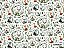 TECIDO TRICOLINE DIGITAL 100% ALGODÃO  ESTAMPADO SELVA FOFA ANIMAIS 0,50cm X 1,50m | 93468C01 - Imagem 1