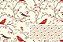 TRICOLINE DIGITAL 100% ALGODÃO ESTAMPADA  PASSAROS 0,50cm X 1,50m | 93641C01 - Imagem 1