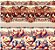 TRICOLINE DIGITAL 100% ALGODÃO ESTAMPADA BARRADO  ANIMAIS 0,55cm x 1,50m | 93616C01 - Imagem 1