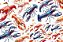 TRICOLINE DIGITAL 100% ALGODÃO ESTAMPADA  ANIMAIS FUNDO DO MAR 0,50cm X 1,50m | 93637C01 - Imagem 1