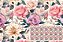 TECIDO TRICOLINE DIGITAL 100% ALGODÃO  ESTAMPADO  FLORAL ROSA II 0,50cm X 1,50m | 93620C01 - Imagem 1