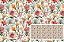 TECIDO TRICOLINE DIGITAL 100% ALGODÃO  ESTAMPADO  FLORAL LIRIOS 0,50cm X 1,50m | 93622C01 - Imagem 1