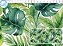 SARJA DIGITAL 100% ALGODÃO ESTAMPADA 3D IMPERMEÁVEL FOLHAGEM FUNDO CLARO 0,50cm X 1,70m | 93772S01 - Imagem 1