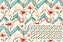 TECIDO TRICOLINE DIGITAL 100% ALGODÃO ESTAMPADO FLORAL CHEVRON 0,50cm X 1,50m | 93703C01 - Imagem 1