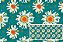 TRICOLINE DIGITAL 100% ALGODÃO ESTAMPADA MARGARIDA GRANDE 0,50cm X 1,50m | 93721C01 - Imagem 1