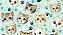 TRICOLINE DIGITAL 100% ALGODÃO ESTAMPADA ANIMAIS GATOS 0,50cm X 1,50m | 93788C01 - Imagem 1