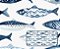 SARJA DIGITAL 100% ALGODÃO ESTAMPADA IMPERMEÁVEL SARDINHA GRANDE 0,50cm X 1,70m | 93904S01 - Imagem 2
