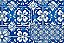 TRICOLINE DIGITAL 100% ALGODÃO ESTAMPADA AZULEJO FLORAL 0,50cm X 1,50m | 93873C01 - Imagem 1