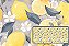 TRICOLINE DIGITAL 100% ALGODÃO ESTAMPADA LIMÃO GRANDE COM FLORES 0,50cm X 1,50m | 93829C01 - Imagem 1
