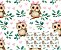 TRICOLINE DIGITAL 100% ALGODÃO ESTAMPADA ANIMAIS CORUJA 0,50cm X 1,50m | 93956C01 - Imagem 1