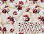 TRICOLINE DIGITAL 100% ALGODÃO ESTAMPADA FLORAL 0,50cm x 1,50m | JB021C01 - Imagem 1