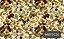 TECIDO TRICOLINE DIGITAL 100% ALGODÃO ESTAMPADO BOSQUE DOURADO 0,50cm X 1,50m | 94072C01 - Imagem 1