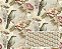 TRICOLINE DIGITAL 100% ALGODÃO ESTAMPADA VINTAGE PÁSSAROS 0,50cm x 1,50m | 94083C01 - Imagem 1