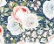 TECIDO TRICOLINE DIGITAL 100% ALGODÃO ESTAMPADO FLORAL PROVENCE 0,50cm X 1,50m | IV007C01 - Imagem 1