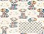 TRICOLINE DIGITAL 100% ALGODÃO ESTAMPADA ANIMAIS FOFURA CACHORRO 0,50cm X 1,50m | 94113C01 - Imagem 1