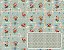 TECIDO TRICOLINE DIGITAL 100% ALGODÃO ESTAMPADO FLORAL XADREZ 0,50cm X 1,50m | 94101C01 - Imagem 1