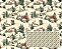 TRICOLINE DIGITAL 100% ALGODÃO ESTAMPADA NATAL CASINHAS 0,50cm x 1,50m | CH000220 - Imagem 1