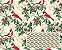 TRICOLINE DIGITAL 100% ALGODÃO ESTAMPADA NATAL PASSARINHOS E GALHOS 0,50cm x 1,50m | CH000221 - Imagem 1