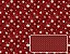 TRICOLINE DIGITAL VERMELHO 100% ALGODÃO ESTAMPADA FLOCOS DE NATAL 0,50cm X 1,50m | CH000250 - Imagem 1