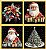 TRICOLINE DIGITAL 100% ALGODÃO ESTAMPADA PAINEL PAPAI NOEL 0,45m x 1,50m | CH000205 - Imagem 1