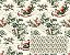 TRICOLINE DIGITAL 100% ALGODÃO ESTAMPADA NATAL TRENÓ 0,50cm x 1,50m | CH000222 - Imagem 1