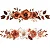 TRANSFER TEXTIL PASSE E CRIE - BARRADO DE FLORES TERRACOTA E BRANCAS II 0,21cm x 0,29cm | Modelo PC0011 - Imagem 1