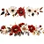 TRANSFER TEXTIL PASSE E CRIE - BARRADO DE FLORES VERMELHAS E BRANCAS 0,21cm x 0,29cm | Modelo PC0005 - Imagem 1
