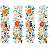 TRANSFER TEXTIL PASSE E CRIE - BARRADO NA HORIZONTAL FLORES LILAS 0,21cm x 0,29cm | Modelo PC0012 - Imagem 1