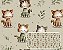 TRICOLINE DIGITAL 100% ALGODÃO ESTAMPADA ANIMAIS GATOS 0,50cm X 1,50m | CMC00126 - Imagem 1