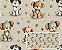 TRICOLINE DIGITAL 100% ALGODÃO ESTAMPADA ANIMAIS CACHORROS 0,50cm X 1,50m | CMC00128 - Imagem 1