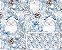 TRICOLINE DIGITAL 100% ALGODÃO ESTAMPADA NATAL PAPAI NOEL 0,50cm x 1,50m | CH000200 - Imagem 1