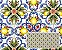 TECIDO TRICOLINE DIGITAL 100% ALGODÃO ESTAMPADO AZULEJO LIMÃO 0,50cm X 1,50m | 94233C01 - Imagem 1