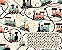 TECIDO TRICOLINE DIGITAL 100% ALGODÃO ESTAMPADO INFANTIL TRENZINHO 0,50cm X 1,50m | 94245C01 - Imagem 1