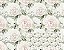 SARJA DIGITAL IMPERMEAVEL 100% ALGODÃO ESTAMPADA ROSAS BRANCA 0,50cm X 1,70m | 94359S01 - Imagem 1