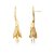 Brinco Tulipa Banhado a Ouro - Imagem 1
