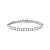 Pulseira Riviera em Ródio com Cravejamento de 3 Garras - Imagem 1