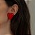 Brinco Heart Vermelho Tomate - Imagem 3