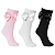 Kit 3 Pares Meia Fun Socks Cano Alto com Laço - Imagem 1
