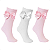 Kit 3 Pares Meia Fun Socks Cano Alto com Laço - Imagem 8
