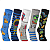 Kit 5 Pares Meia Infantil Cano Alto Estampa Divertida Fofa - Imagem 2