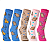 Kit 5 Pares Meia Infantil Cano Alto Estampa Divertida Fofa - Imagem 3