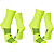 Kit 2 pares Meia Performance UP Cano Alto Esportiva Corrida Ciclismo Masculino Feminino Treino - Imagem 3