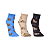 Kit 3 Pares Meia Capivara Cano Curto Infantil Fun Socks Desenho Divertida Estampada Engraçada Fofa - Imagem 2