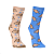 Kit 2 Pares Meia Capivara Cano Alto Infantil Fun Socks Algodão Divertida Estampada Escolar Criança - Imagem 2