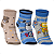 Kit 3 Pares Meia Bebê Algodão - Menino - Imagem 1