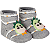 Meia Fun Socks Atoalhada com Aplique Bichinhos 3D 0162/0163 - Imagem 7