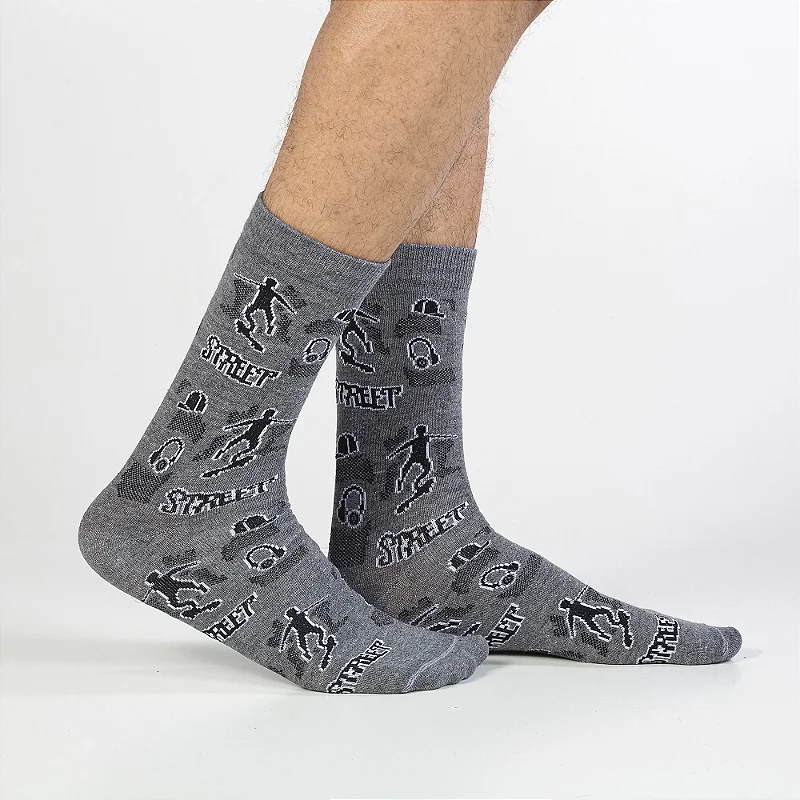 Meia Fun Socks Casual Cano Alto - Imagem 5