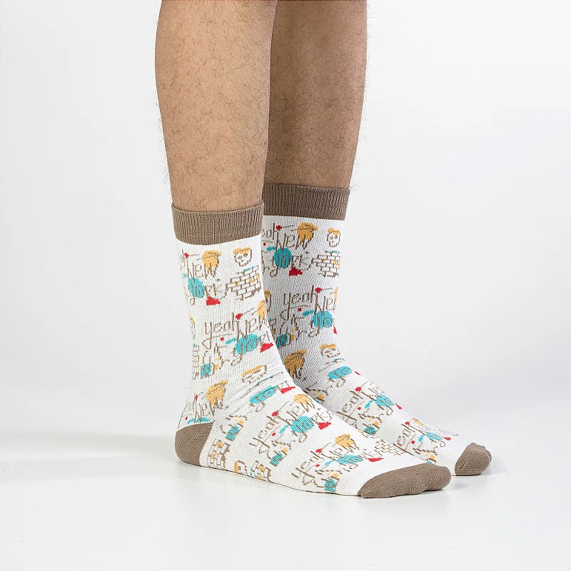 Meia Fun Socks Casual Cano Alto - Imagem 13